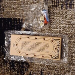 $4 Add-on Roundabout Wooden Board With Dice & Pegs - Brainteaser Game